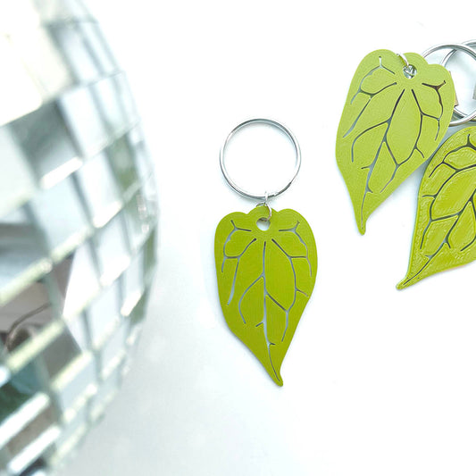 anthurium leaf keychain 3D printed
