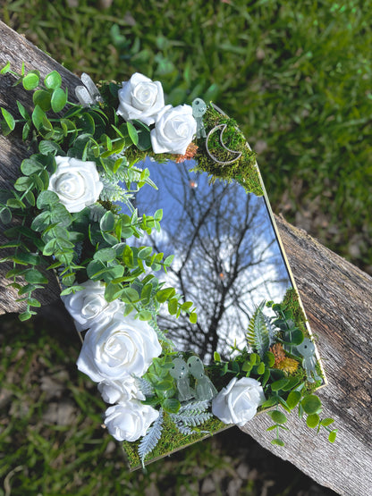floral kodama moss mirror