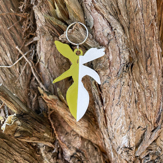florida beauty philodendron keychain 3d printed